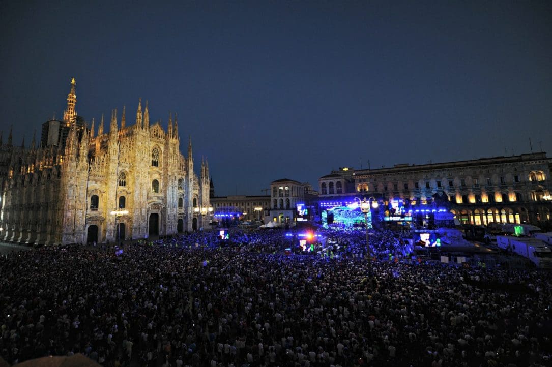 Il concerto in piazza Duomo a Milano - 2017