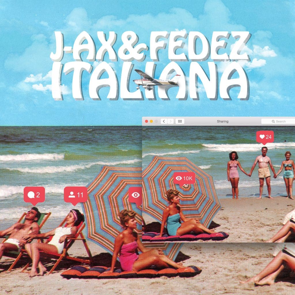 La cover del singolo "Italiana" di Fedez e J-Ax