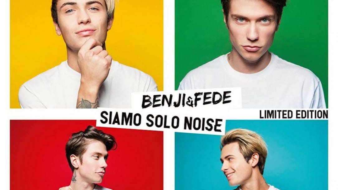 Un particolare della cover della Limited Edition di Siamo Solo Noise di Benji & Fede