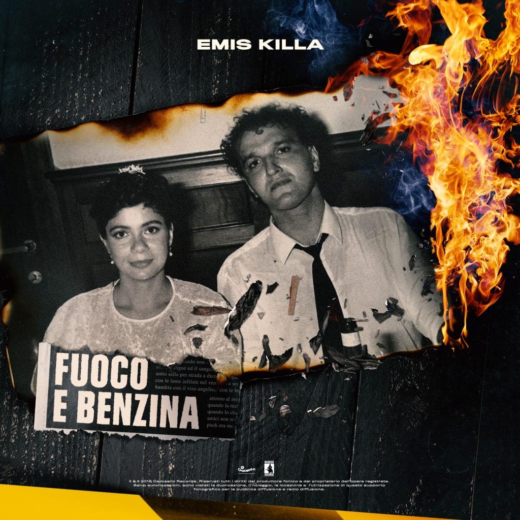 La cover di "Fuoco e Benzina", il nuovo singolo di Emis Killa