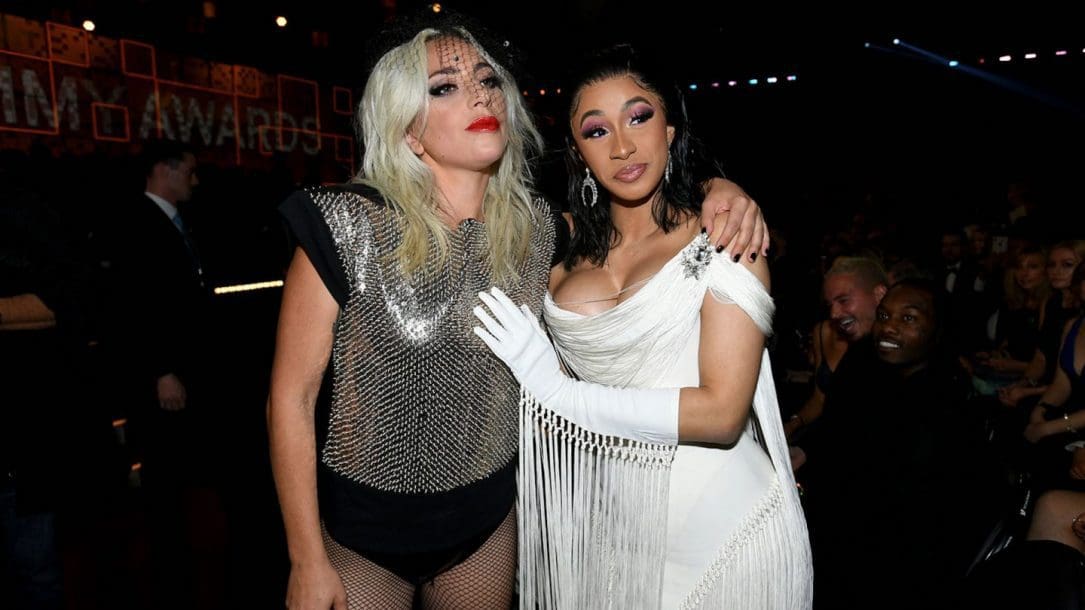 Lady Gaga supporta la vittoria ai Grammy di Cardi B