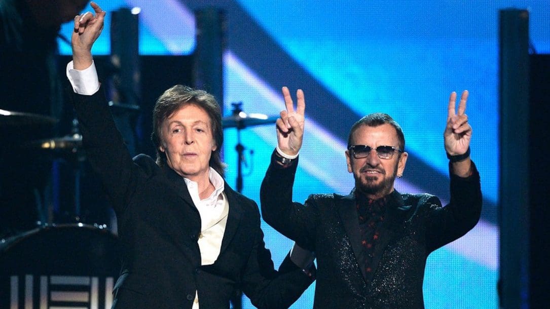 Ringo Starr con Paul McCartney