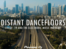 Distant Dancefloors, la locandina del docu-film che racconta l'impatto del Covid sulla musica elettronica