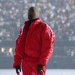 Kanye West al listening party di "Donda" al Mercedes Benz Stadium di Atlanta. Foto: Kevin Mazur/Getty Images per Universal Music Group