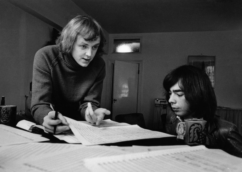 Andrew Lloyd Webber e Tim Rice, autori di Jesus Christ Superstar. Foto ufficio stampa