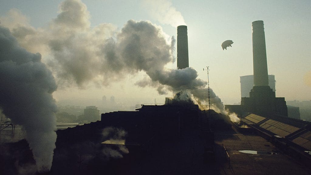 Animals Smokey Sky from original album cover shoot 1977 (c)Pink Floyd Music Ltd