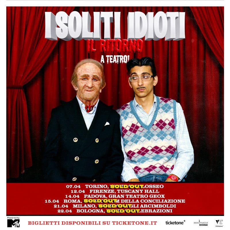 Locandina tour I Soliti Idioti