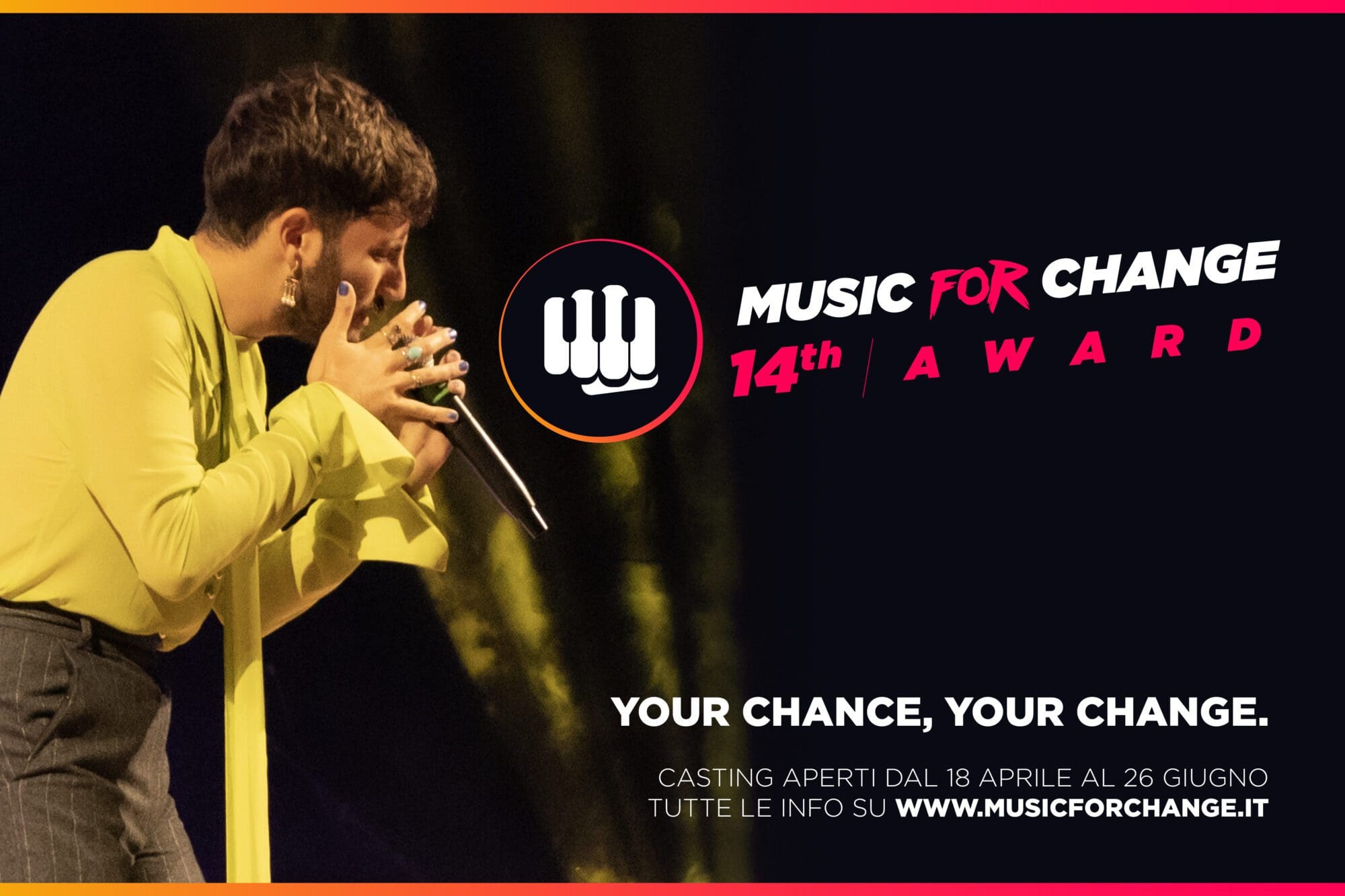 Music For Change, aperte le iscrizioni per la nuova edizione