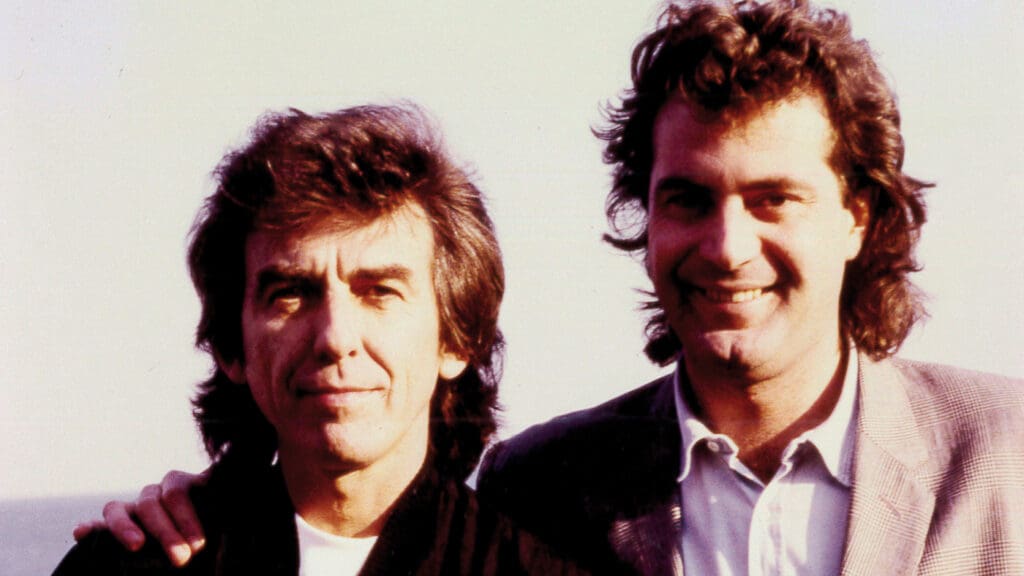 Stefano Senardi con George Harrison - libro - La musica è un lampo - intervista