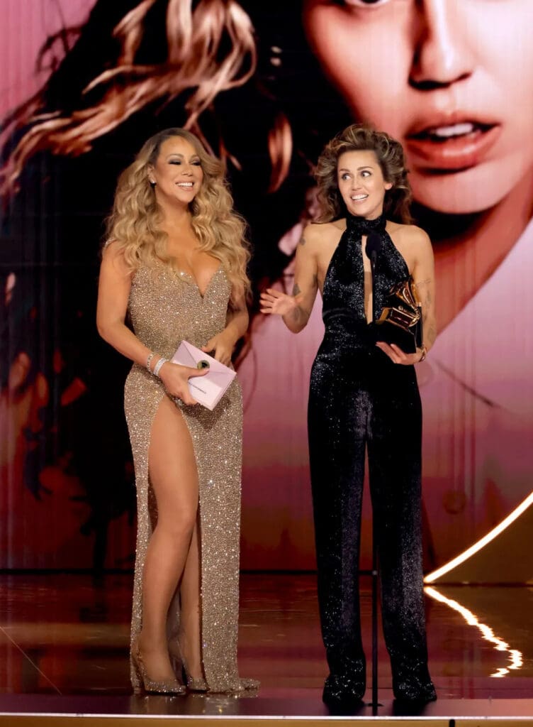 12 - Mariah Carey, Miley Cyrus - foto Grammy Awards 2024 - foto di Kevin Winter - Getty Images for The Recording Academy