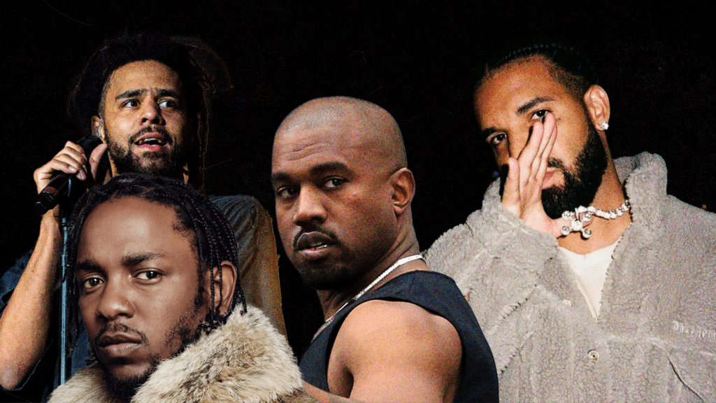 Drake - Kendrick Lamar - J. Cole - Kanye West - push ups - dissing - Taylor made freestyle