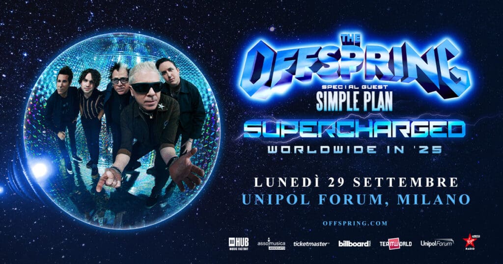 The Offspring - locandina concerto Italia 2025