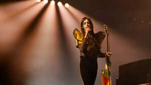 Lucio Corsi - finale Eurovision 2025 - intervista - foto di Corinne Cumming - 1