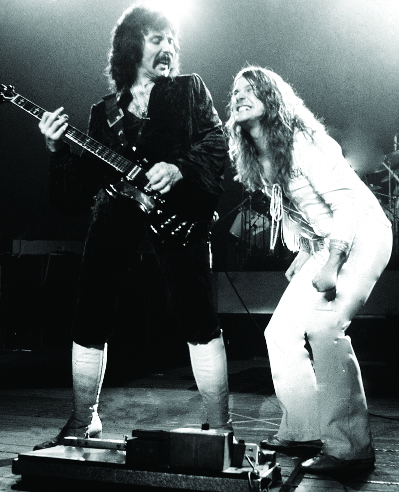 biografia Ozzy Osbourne - Oz e Tony sul palco (foto di Richard E. Aaro – 1979)