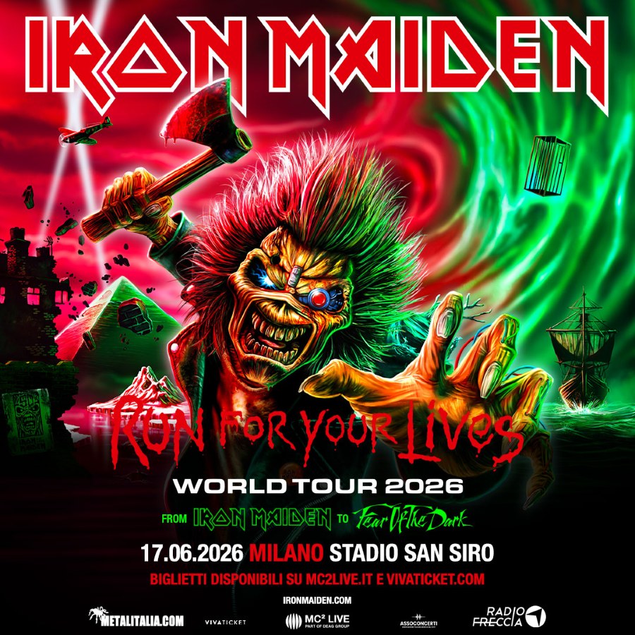 locandina Iron Maiden San Siro 2026
