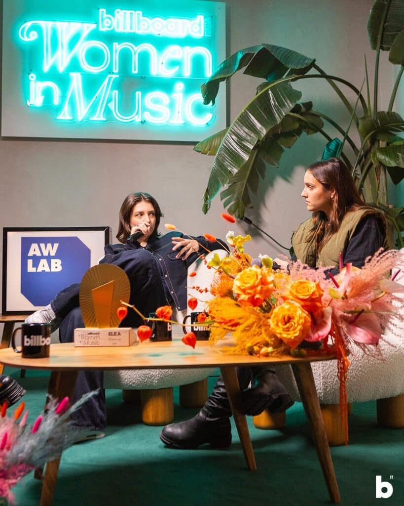 Ele A (Breakthrough) and content creator Emma Galeotti - Giorgia (Woman of the Year) and TV host Serena Dandini - Billboard Italia Women in Music 2025