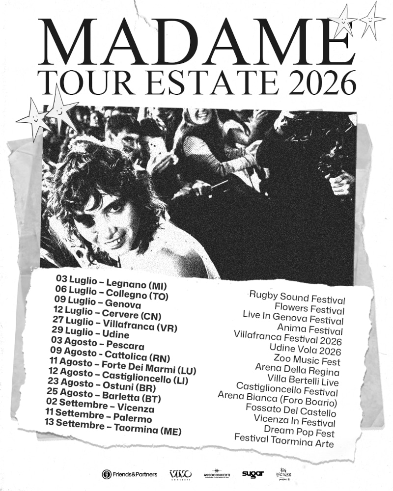 tour Madame 2026 - locandina