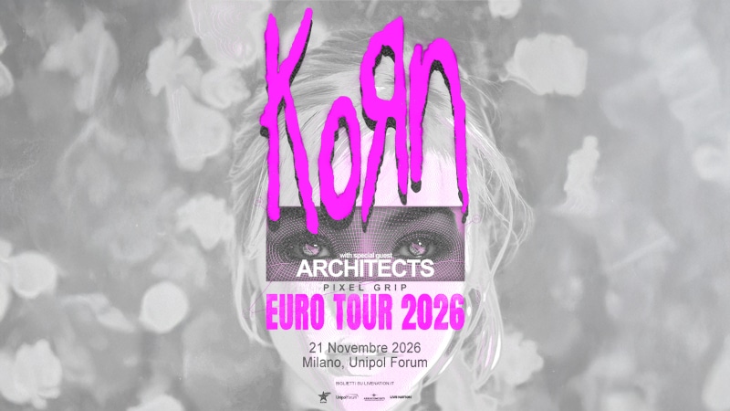 Korn - concerto Milano Unipol Forum 2026 - locandina
