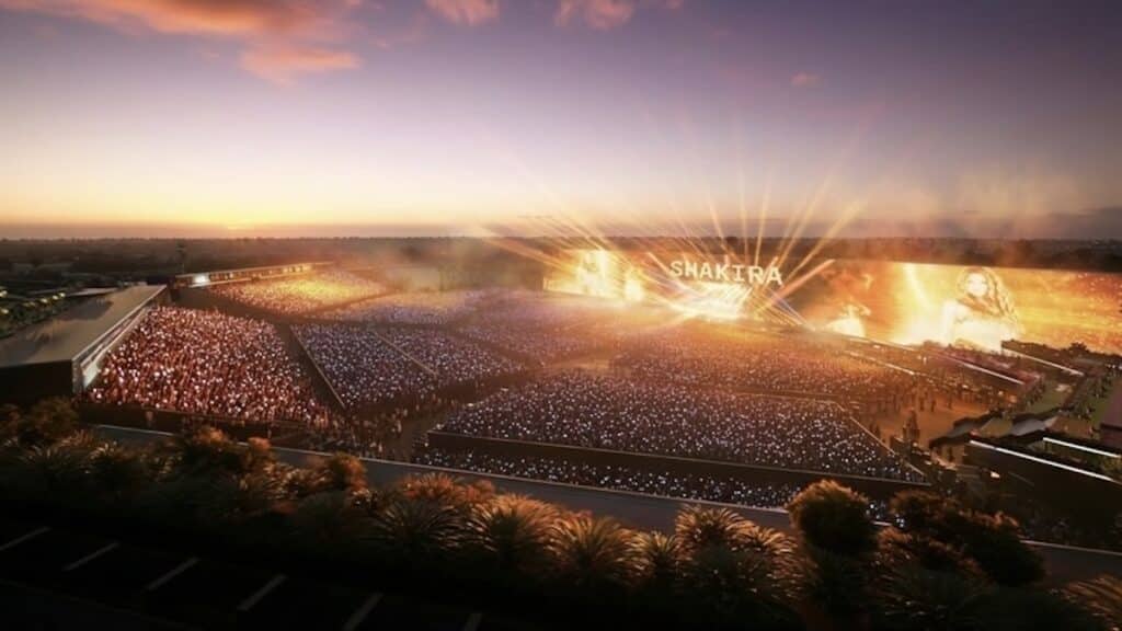 Shakira 2026: rendering dell'Estadio Shakira a Madrid