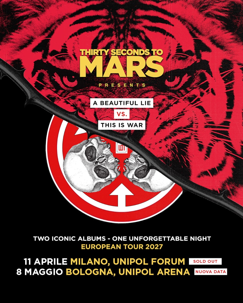 Thirty Seconds to Mars - concerto Bologna 2027 - locandina